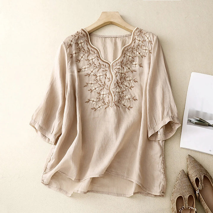 Jasmine Cotton Blend Blouse