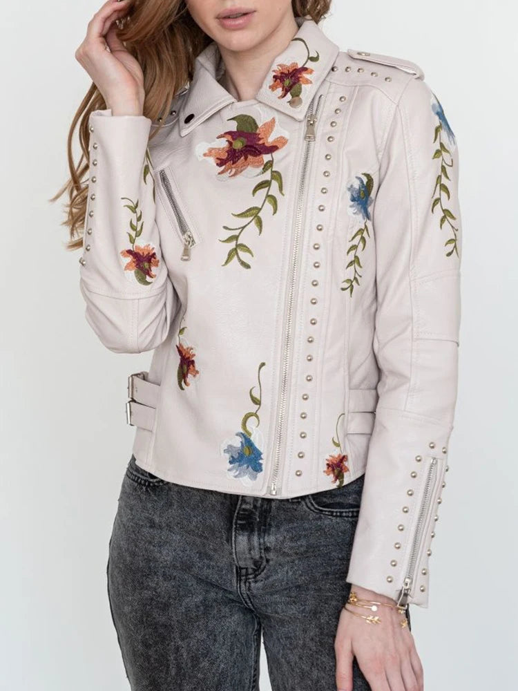 Floral Moto Jacket