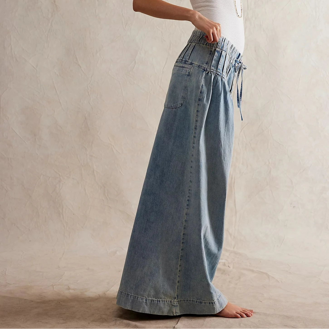 Nomada Wide Leg Cotton Jeans