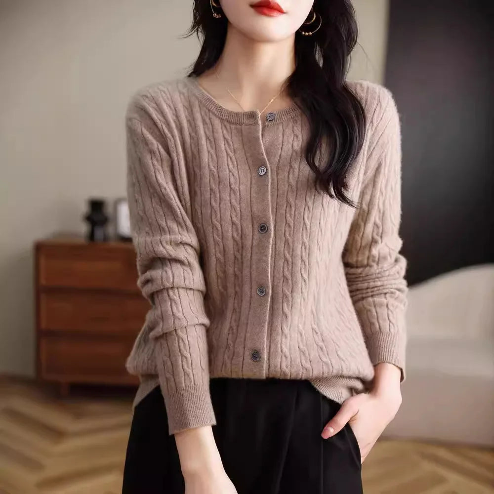 Veronica Cable Knit Cardigan