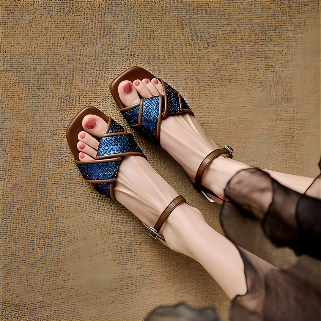 Vespera Reptile Sandals