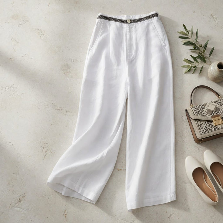 Jackson &amp; Blake  Capri Cotton Linen Pant