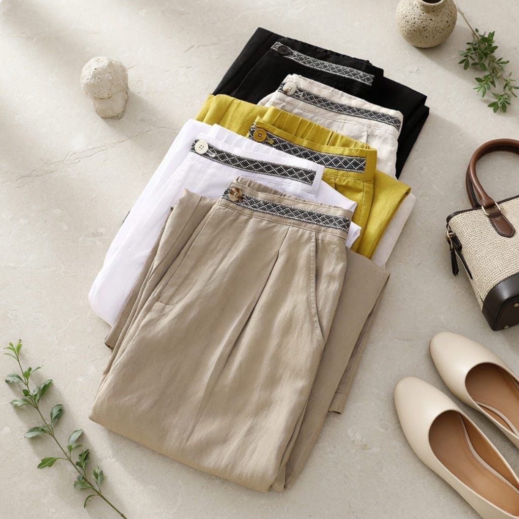 Jackson &amp; Blake  Capri Cotton Linen Pant