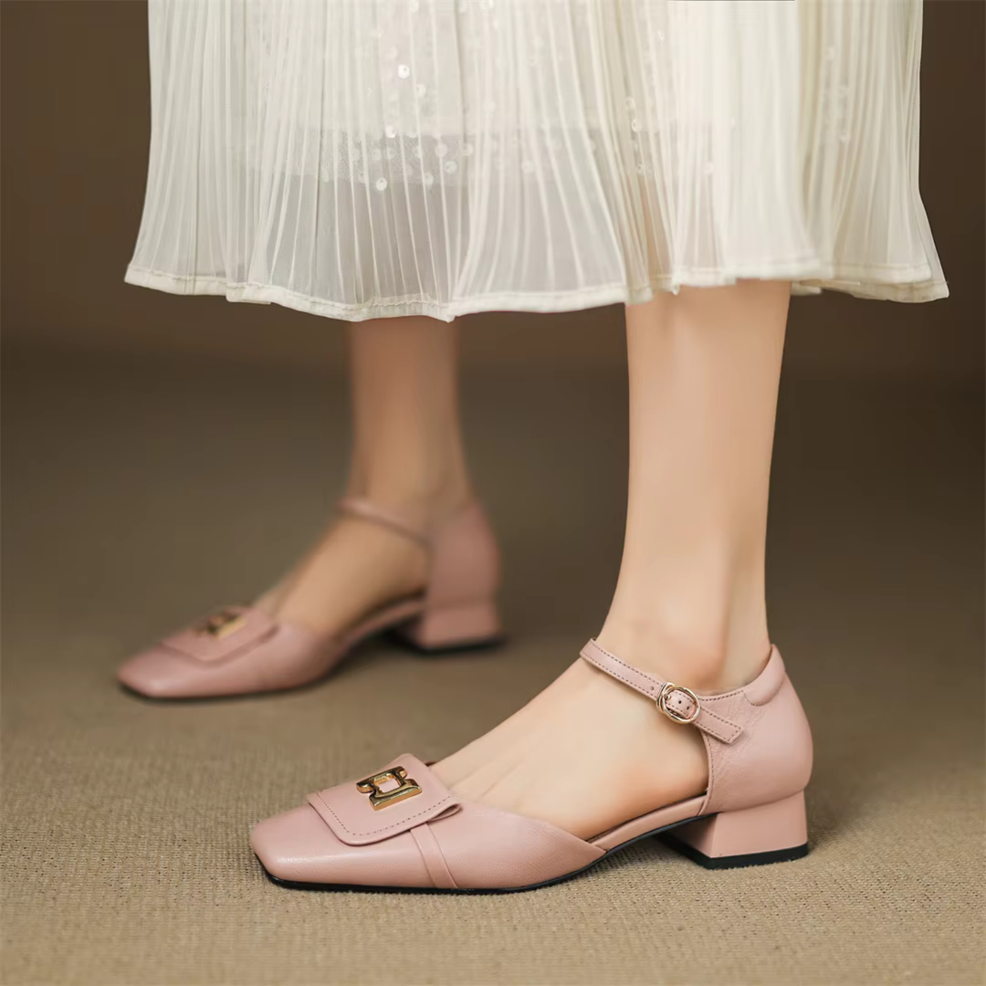 Marlette Leather Heels